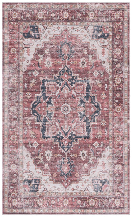 Safavieh Arizona Arz247Q Dark Red/Beige Rug.