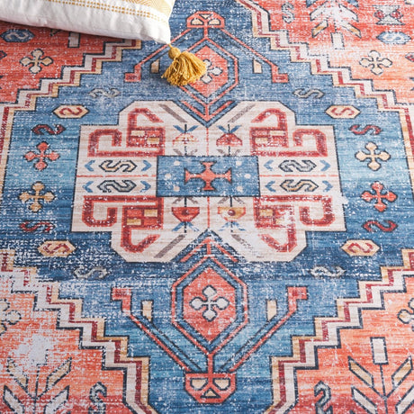 Safavieh Arizona Arz251Q Red/Blue Rug.