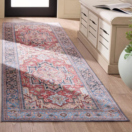 Safavieh Arizona 2'-6" x 8'-0" Rug in Rust / Blue