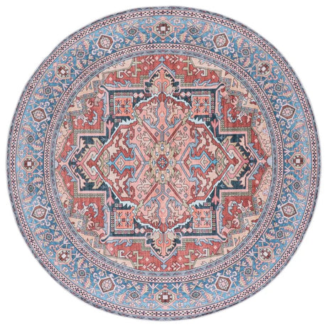 Safavieh Arizona 6'-0" x 6'-0" Rug in Rust / Blue
