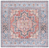 Safavieh Arizona 6'-0" x 6'-0" Rug in Rust / Blue