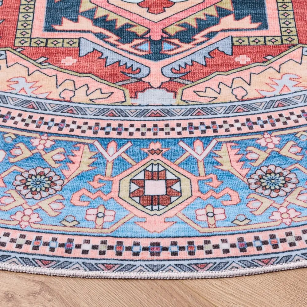 Safavieh Arizona 6'-0" x 6'-0" Rug in Rust / Blue