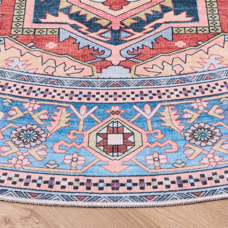 Safavieh Arizona 6'-0" x 6'-0" Rug in Rust / Blue