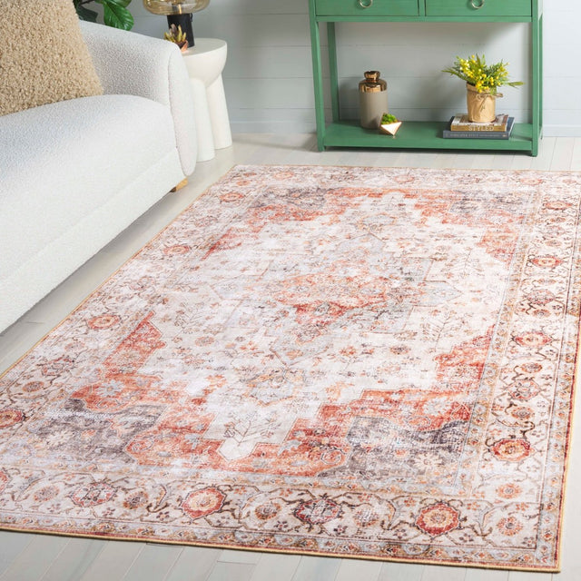 Safavieh Arizona Arz305B Beige/Rust Rug.