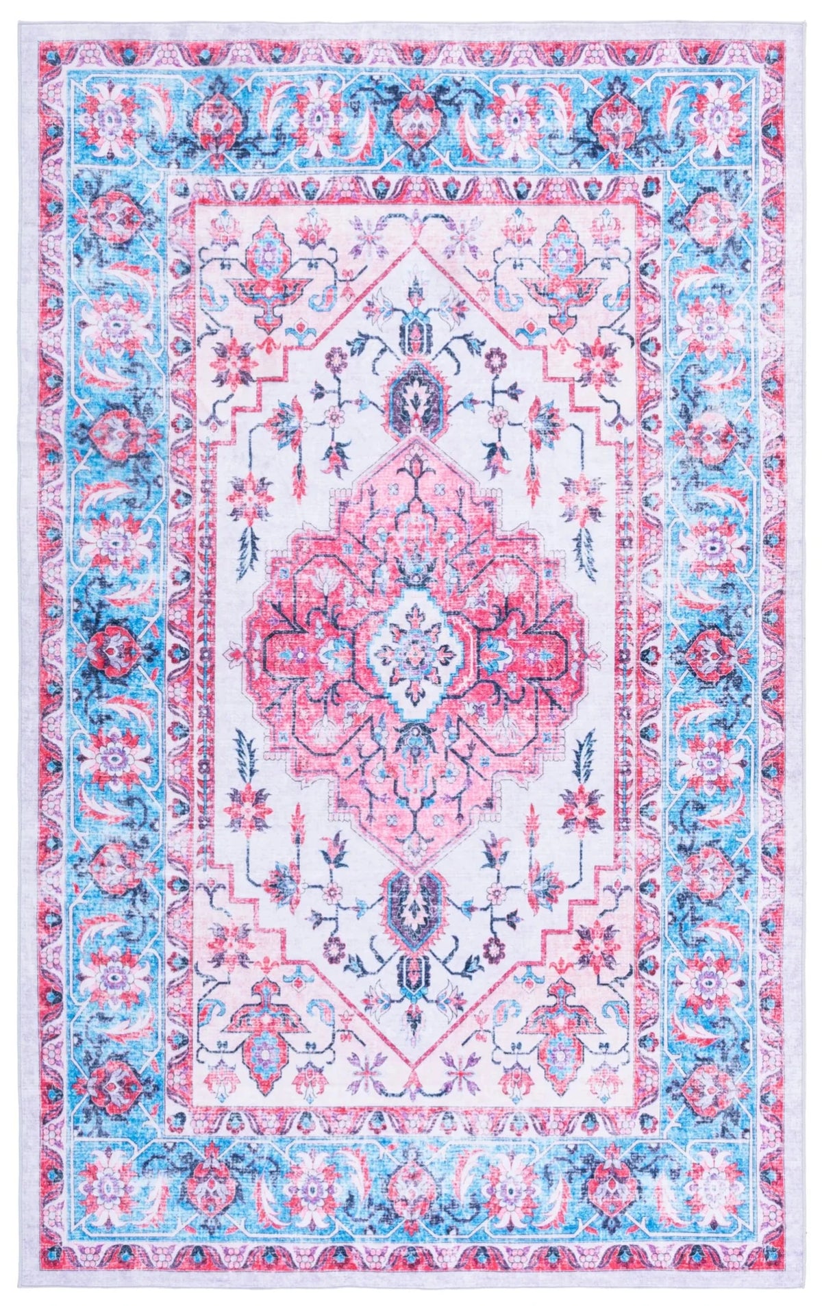 Safavieh Arizona 4'-0" x 6'-0" Rug in Ivory / Light Blue