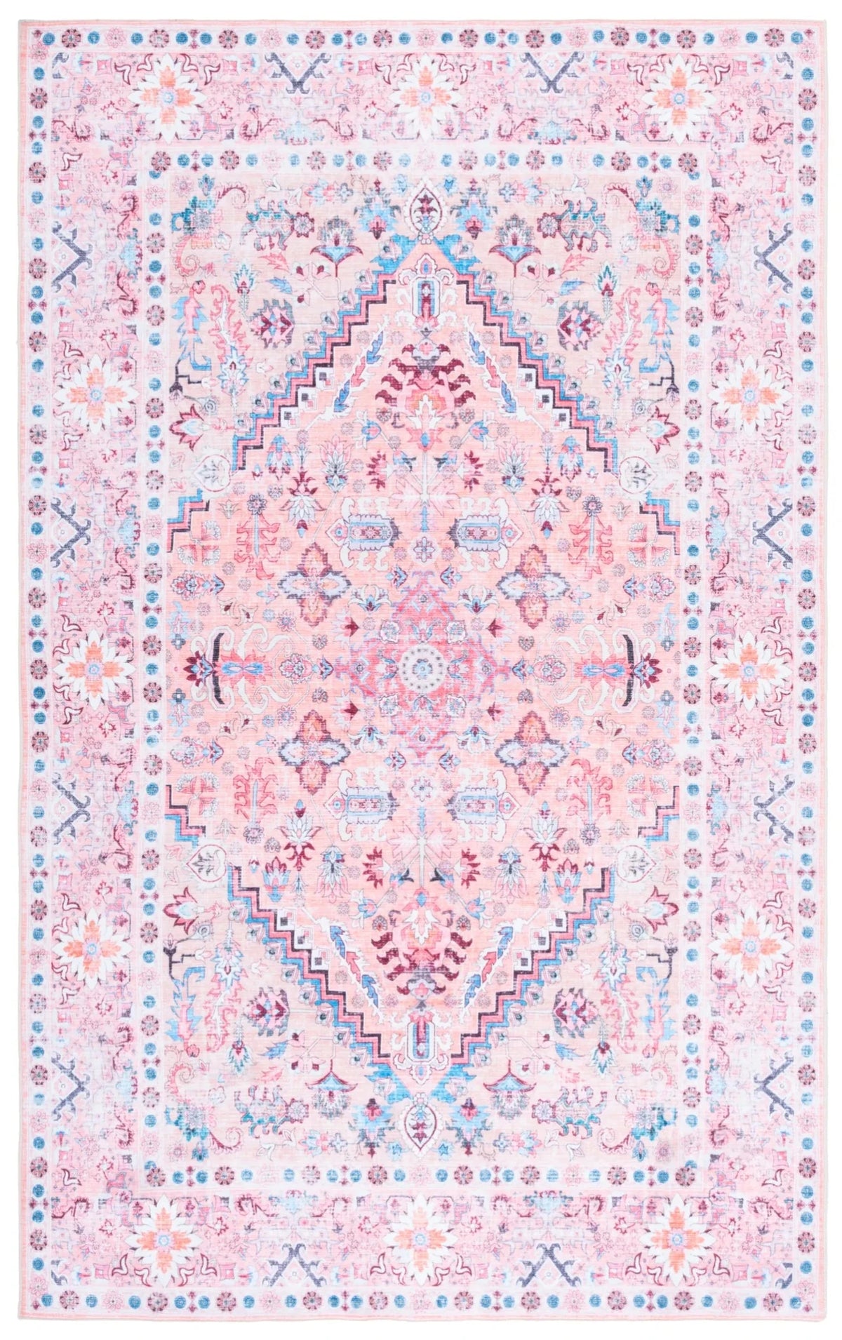 Safavieh Arizona 4'-0" x 6'-0" Rug in Beige / Pink