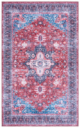 Safavieh Arizona 4'-0" x 6'-0" Rug in Red / Navy