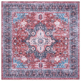Safavieh Arizona 6'-0" x 6'-0" Rug in Red / Navy