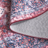 Safavieh Arizona 4'-0" x 6'-0" Rug in Red / Navy