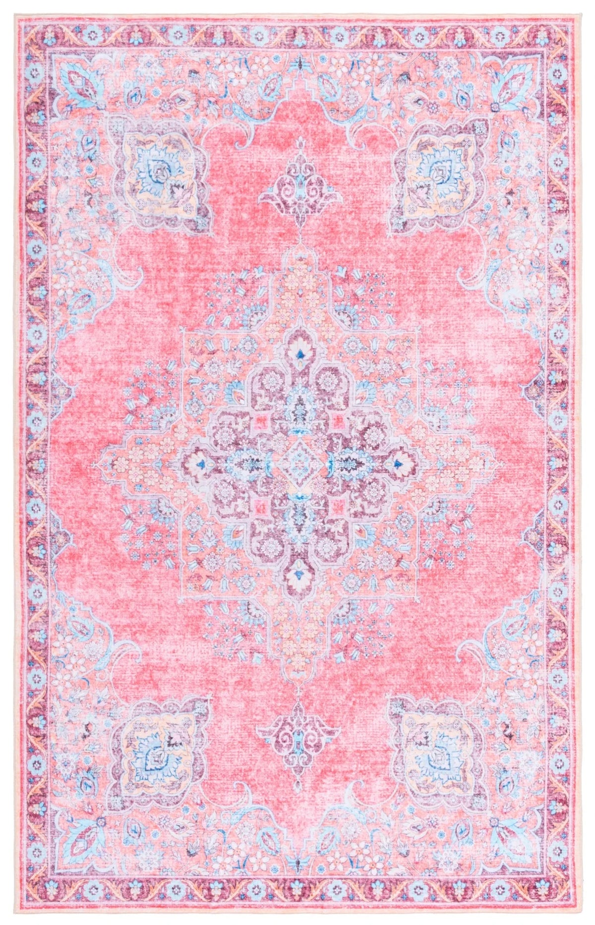 Safavieh Arizona 4'-0" x 6'-0" Rug in Pink / Beige