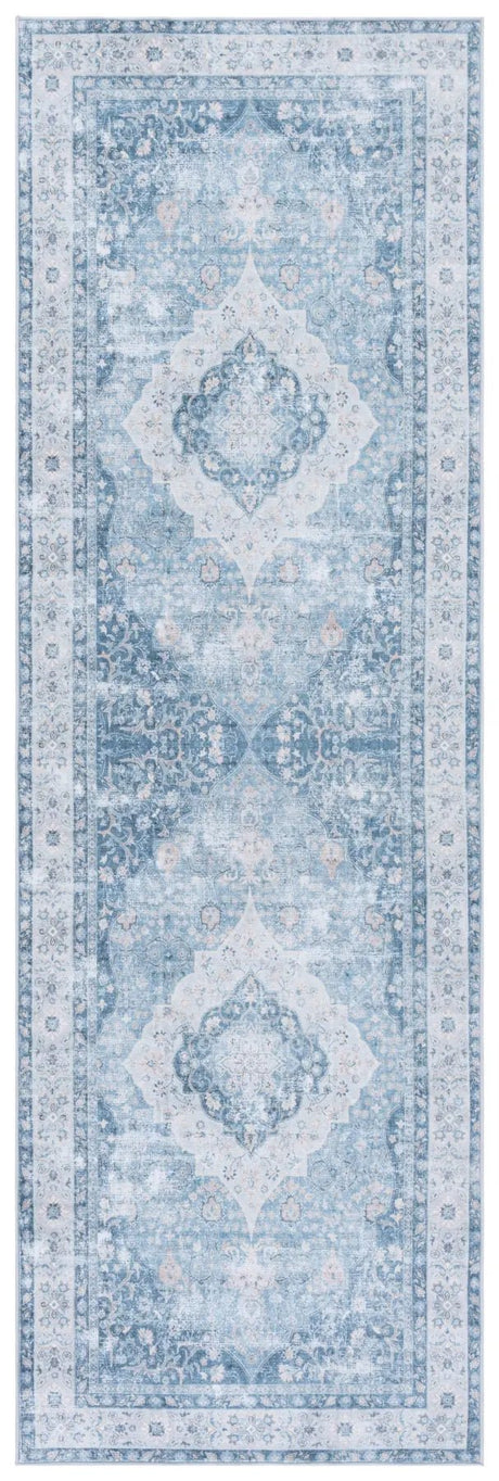 Safavieh Arizona 2'-6" x 8'-0" Rug in Blue / Light Blue