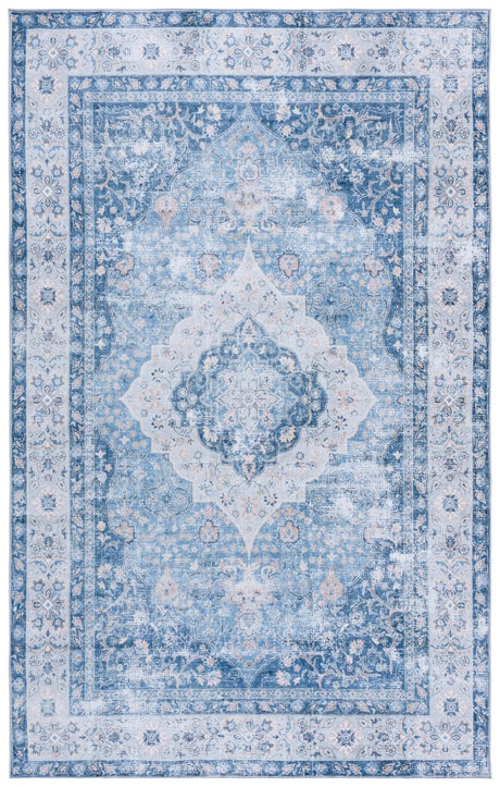 Safavieh Arizona 4'-0" x 6'-0" Rug in Blue / Light Blue