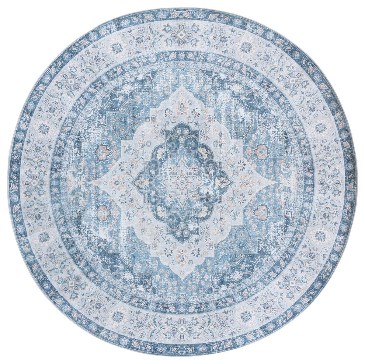 Safavieh Arizona 6'-0" x 6'-0" Rug in Blue / Light Blue