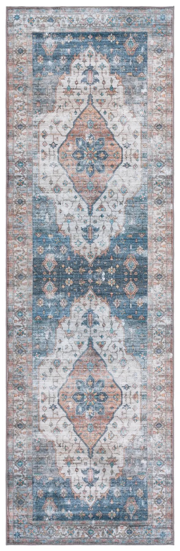Safavieh Arizona 2'-6" x 8'-0" Rug in Light Brown / Blue