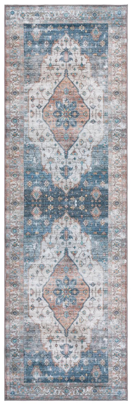 Safavieh Arizona 2'-6" x 8'-0" Rug in Light Brown / Blue