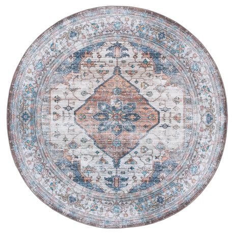 Safavieh Arizona 6'-0" x 6'-0" Rug in Light Brown / Blue
