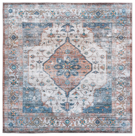 Safavieh Arizona 6'-0" x 6'-0" Rug in Light Brown / Blue