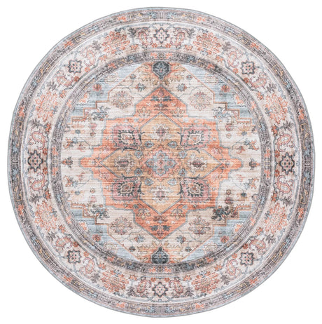 Safavieh Arizona 6'-0" x 6'-0" Rug in Light Brown / Rust
