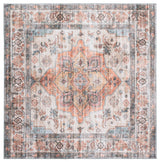 Safavieh Arizona 6'-0" x 6'-0" Rug in Light Brown / Rust