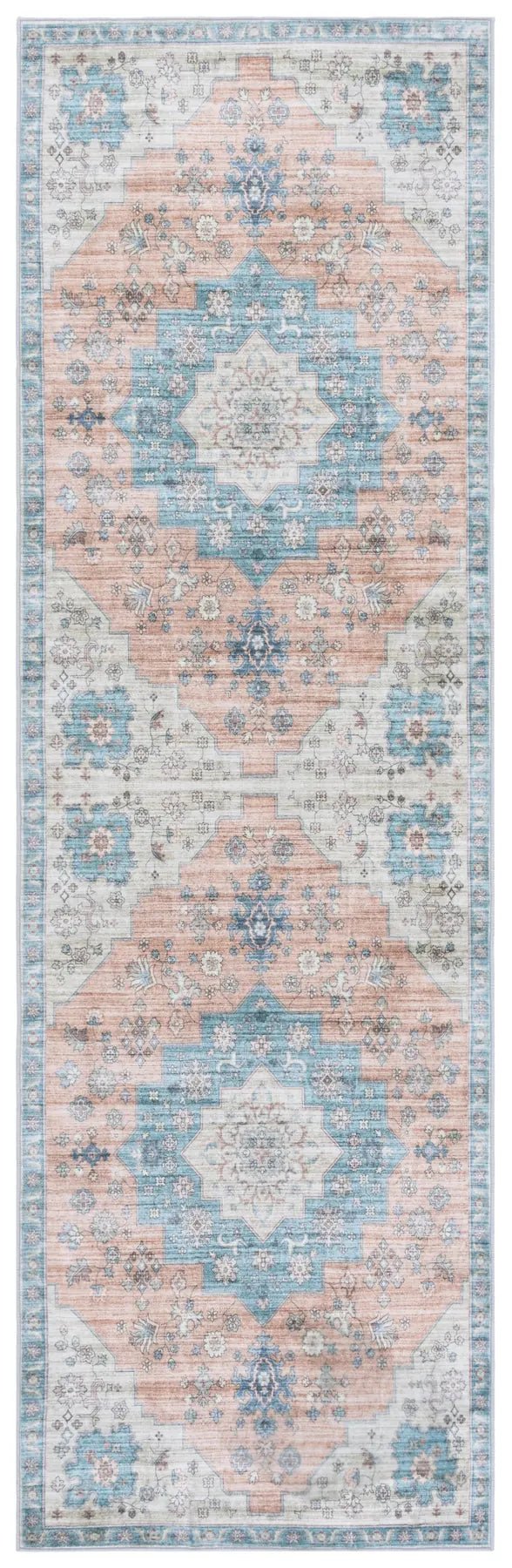 Safavieh Arizona 2'-6" x 8'-0" Rug in Light Brown / Teal