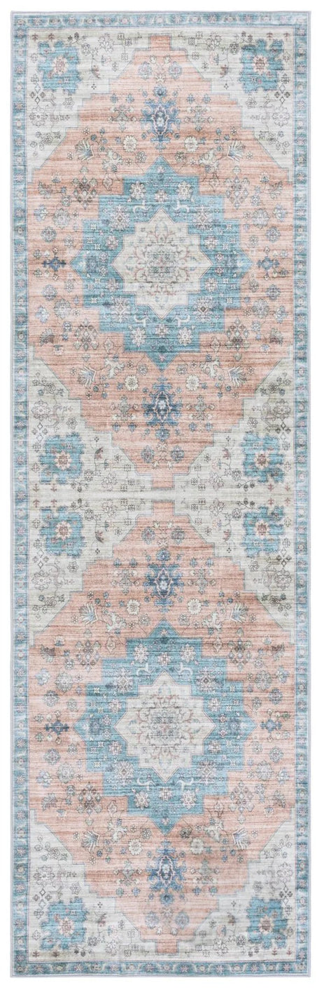Safavieh Arizona 2'-6" x 8'-0" Rug in Light Brown / Teal