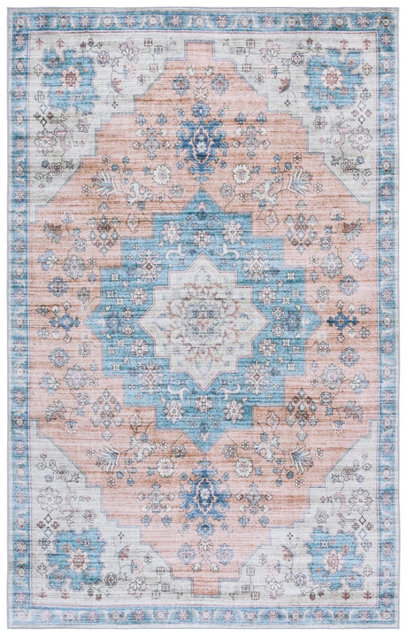 Safavieh Arizona 4'-0" x 6'-0" Rug in Light Brown / Teal