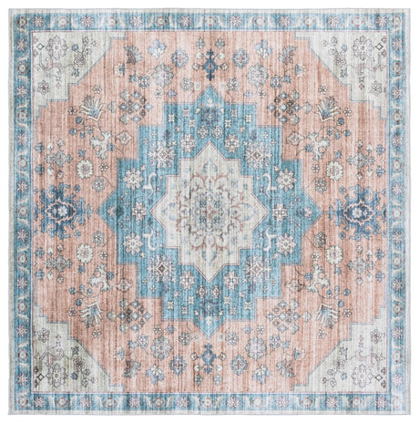 Safavieh Arizona 6'-0" x 6'-0" Rug in Light Brown / Teal