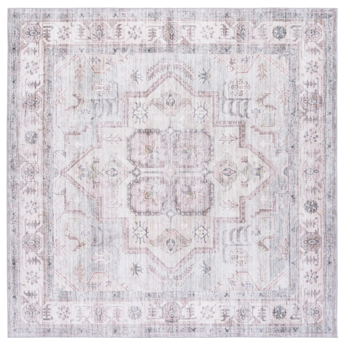 Safavieh Arizona 6'-0" x 6'-0" Rug in Light Green / Beige