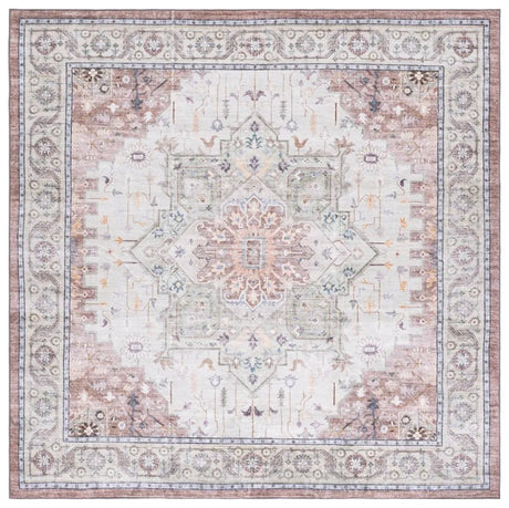 Safavieh Arizona 6'-0" x 6'-0" Rug in Beige Green / Brown