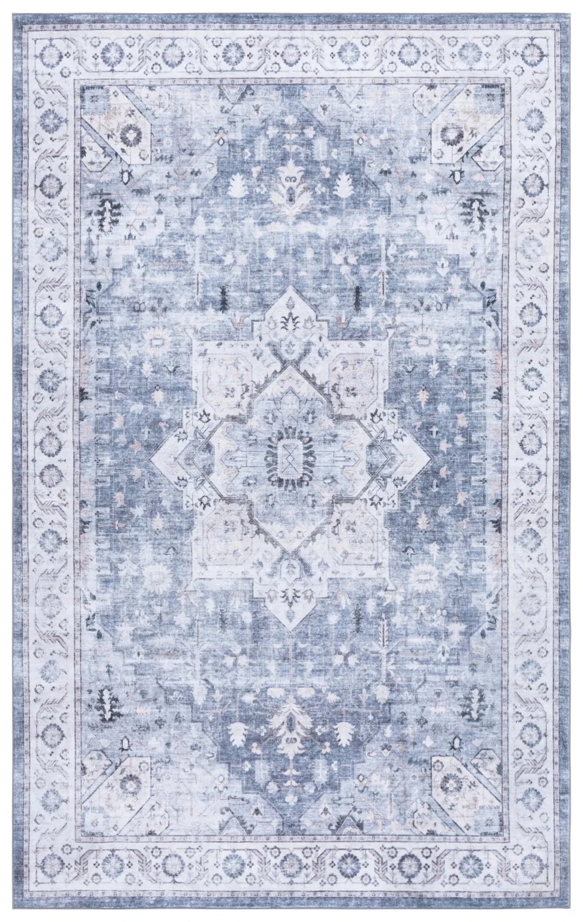 Safavieh Arizona 4'-0" x 6'-0" Rug in Grey / Ivory