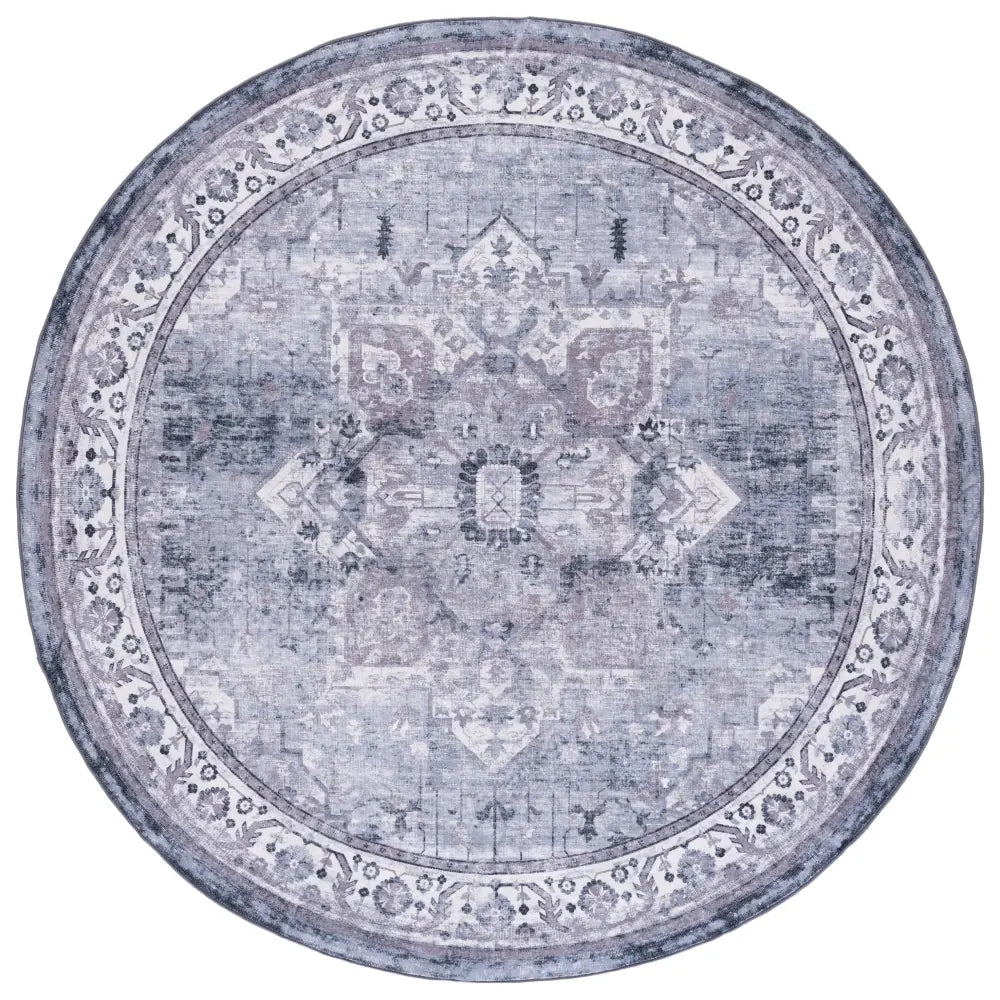 Safavieh Arizona 6'-0" x 6'-0" Rug in Dark Grey / Ivory