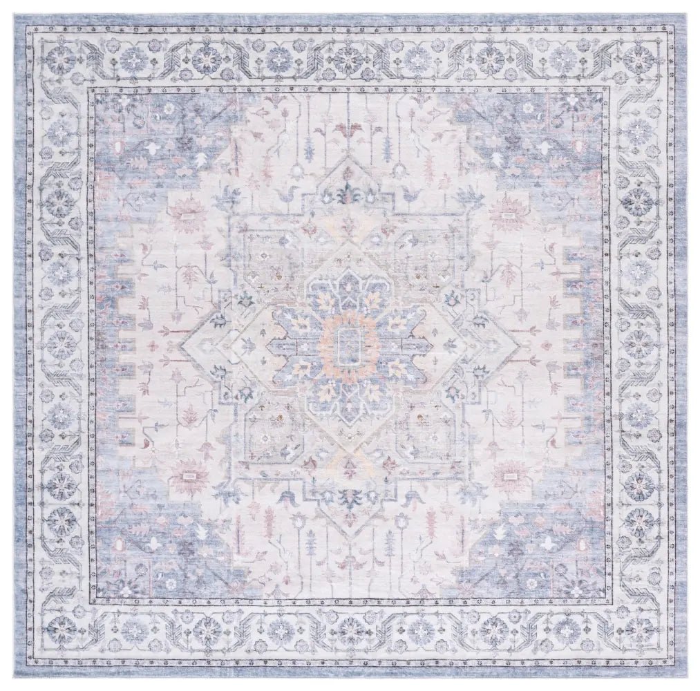 Safavieh Arizona 6'-0" x 6'-0" Rug in Beige / Light Blue