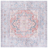 Safavieh Arizona 6'-0" x 6'-0" Rug in Rust / Blue