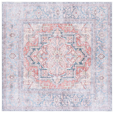 Safavieh Arizona 6'-0" x 6'-0" Rug in Rust / Blue