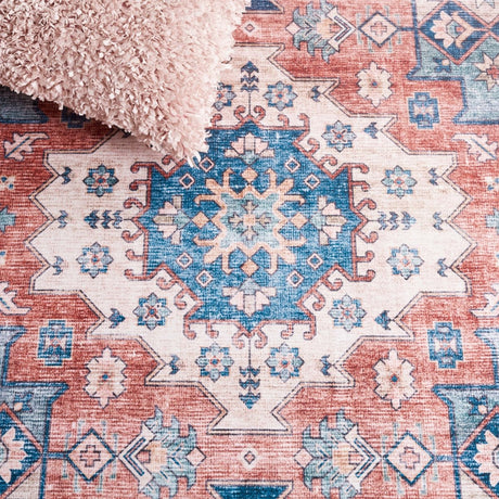 Safavieh Arizona Arz512M Blue/Rust Rug.