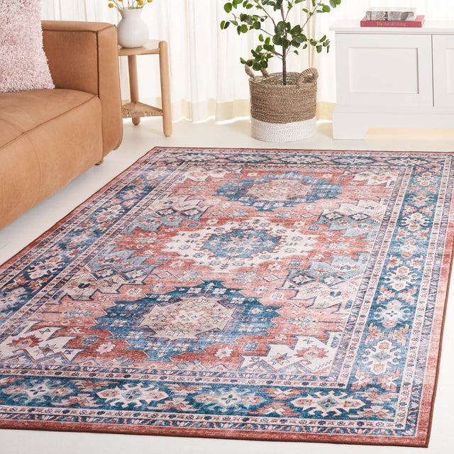 Safavieh Arizona Arz512M Blue/Rust Rug.