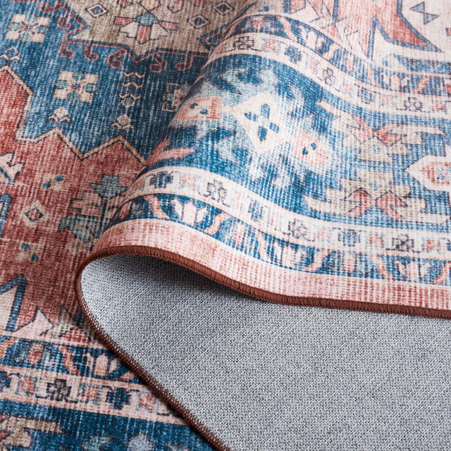 Safavieh Arizona Arz512M Blue/Rust Rug.