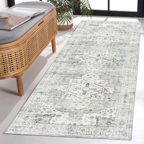 Safavieh Arizona 2'-6" x 10'-0" Rug in Light Grey / Beige