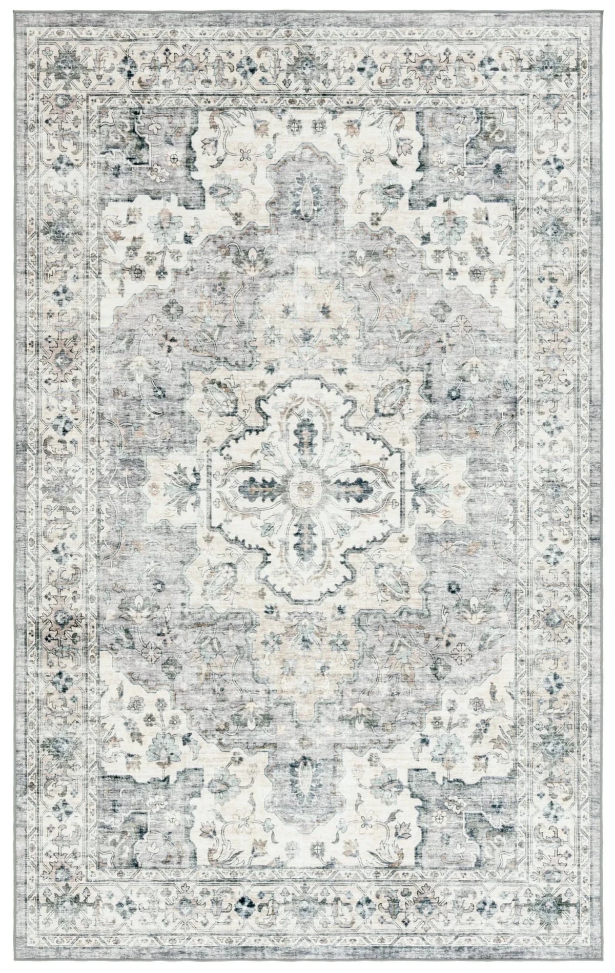 Safavieh Arizona 4'-0" x 6'-0" Rug in Light Grey / Beige