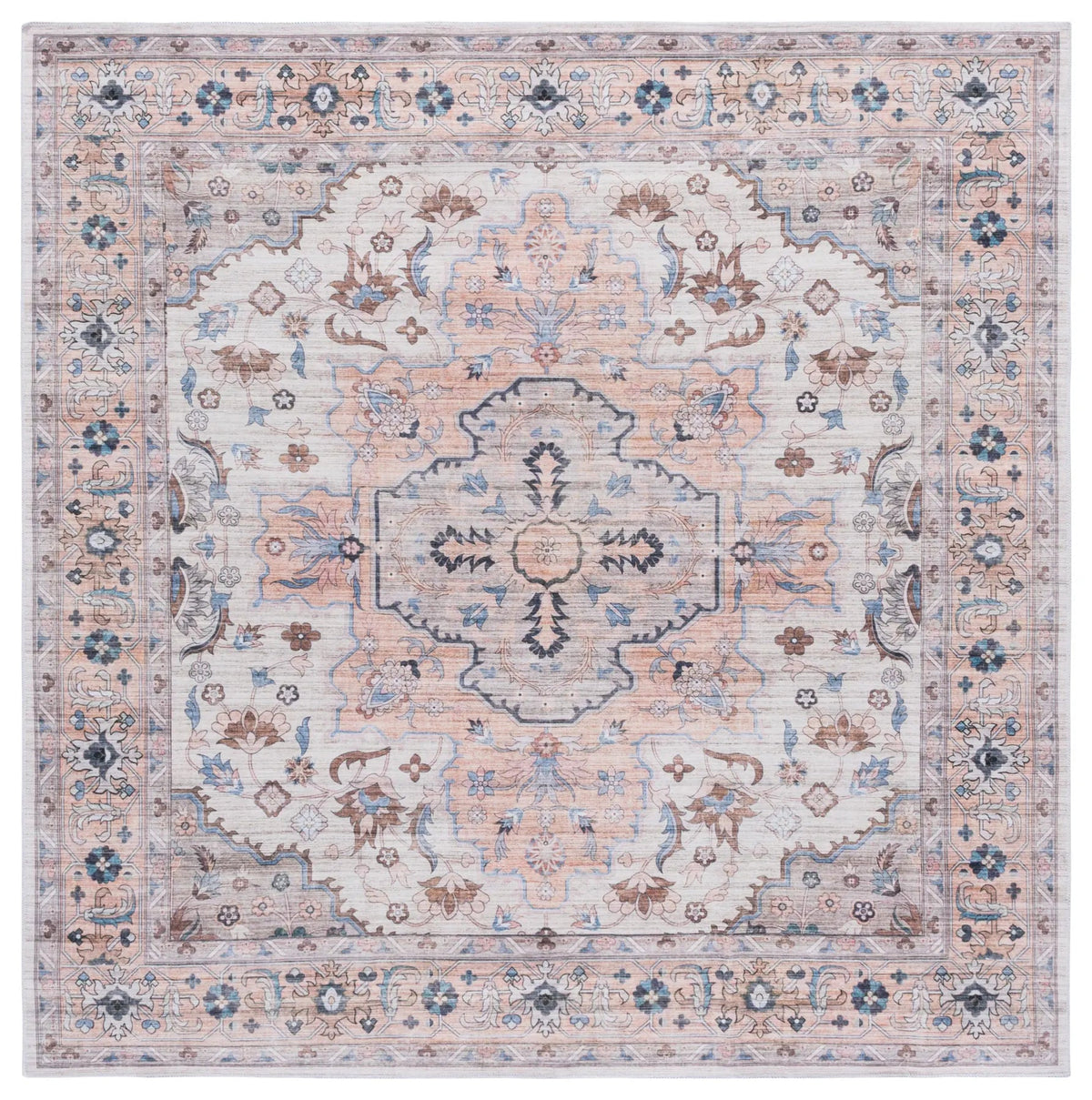 Safavieh Arizona 6'-0" x 6'-0" Rug in Peach / Beige
