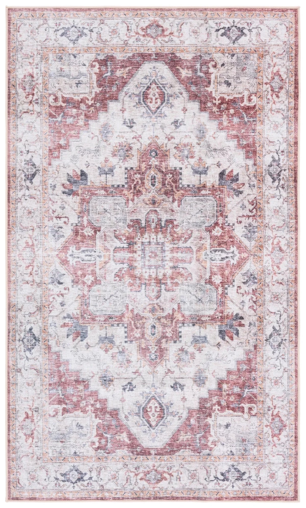 Safavieh Arizona 3'-0" x 5'-0" Rug in Beige / Rust