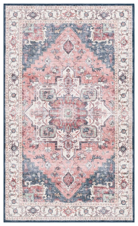 Safavieh Arizona Arz523P Rust/Dark Blue Rug.