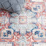 Safavieh Arizona Arz523P Rust/Dark Blue Rug.