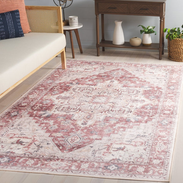 Safavieh Arizona Arz523Q Rust/Beige Rug.