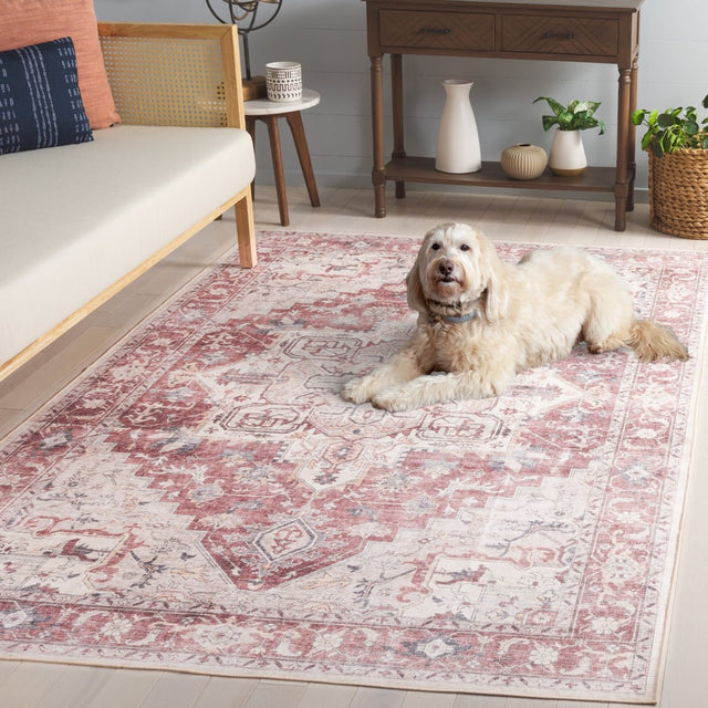 Safavieh Arizona Arz523Q Rust/Beige Rug.