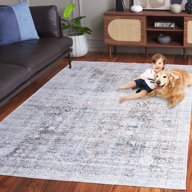 Safavieh Arizona Arz539B Beige/Charcoal Rug.