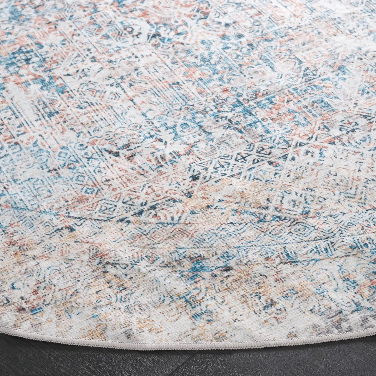 Safavieh Arizona 6'-0" x 6'-0" Rug in Blue / Rust