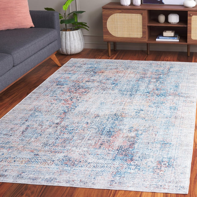 Safavieh Arizona Arz539M Blue/Rust Rug.