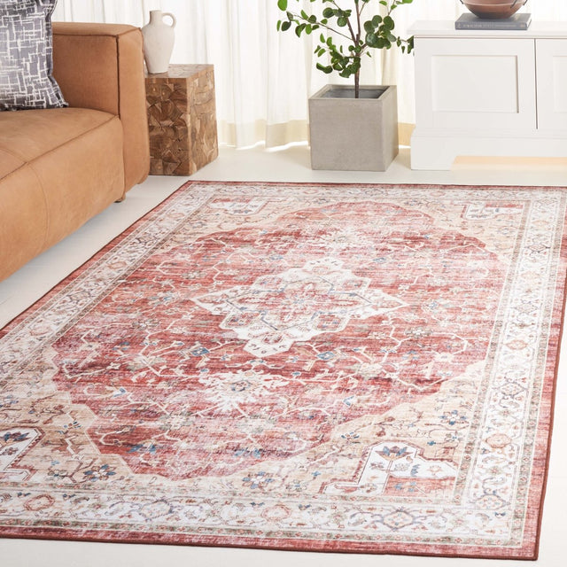 Safavieh Arizona Arz556Q Rust/Gold Rug.