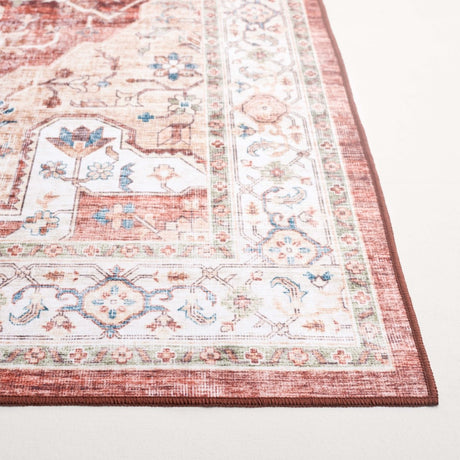 Safavieh Arizona Arz556Q Rust/Gold Rug.